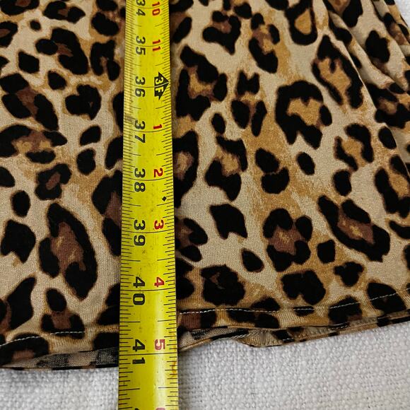 H&M Mama Nursing Dress Leopard Print Long Sleeve Knee Length Stretchy Size S - Picture 5 of 7